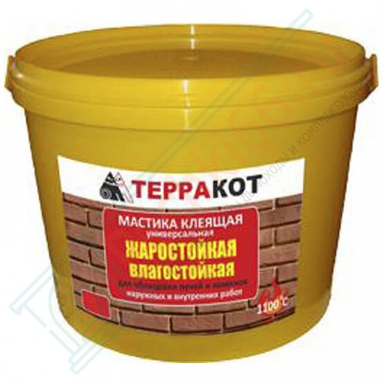 Мастика жаростойкая, универсальная "Терракот" 1,5 кг (Терракот) в Санкт-Петербурге