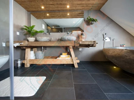 Плитка сланец Black Natural Brazil 1200 x 600 x 12 мм (0,72 м2 / 1 шт)