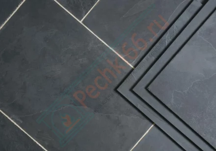 Плитка сланец Black Natural Brazil 1200 x 600 x 12 мм (0,72 м2 / 1 шт)