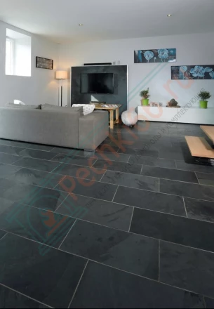 Плитка сланец Black Natural Brazil 1200 x 600 x 12 мм (0,72 м2 / 1 шт)