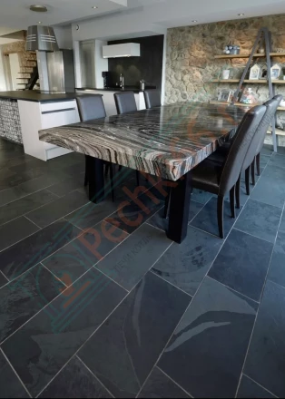 Плитка сланец Black Natural Brazil 1200 x 600 x 12 мм (0,72 м2 / 1 шт)