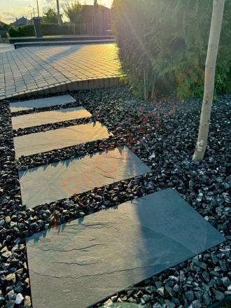 Плитка сланец Black Natural Brazil 1200 x 600 x 12 мм (0,72 м2 / 1 шт)