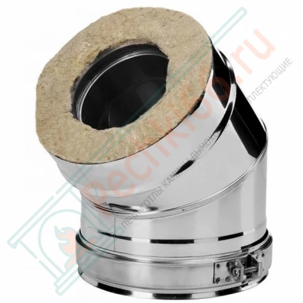 Отвод 30° V50R с изол (AISI-321/0,8-AISI-304/0,5) d-120/220 (Вулкан)