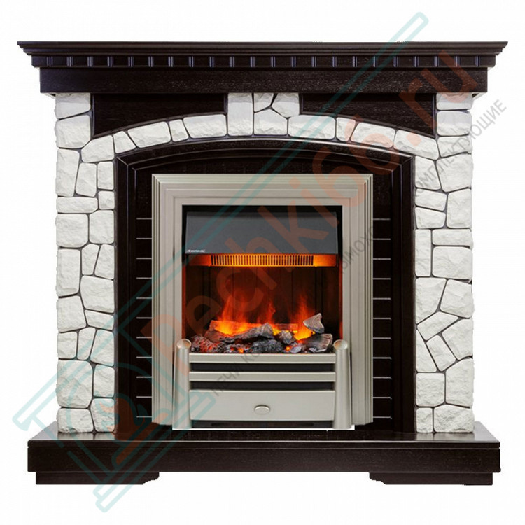 Электрический Каминокомплект Glasgow - Венге / Белый с очагом Chesford