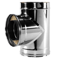 Тройник 90° V50R с изол (AISI-321/0,8-AISI-304/0,5) d-160/260 (Вулкан-Cerablanket)