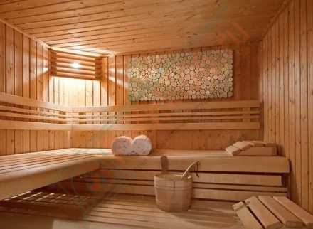 Панно из можжевельника на щите 1200х500 мм