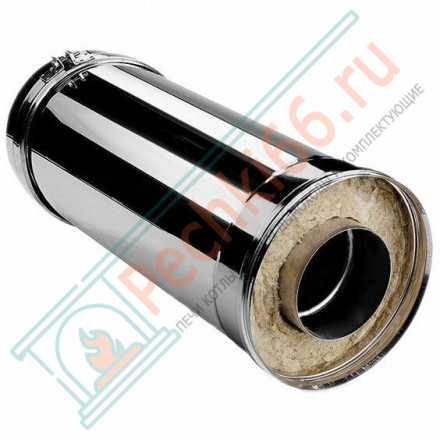 Сэндвич труба V50R с изол L=500 (AISI-310S/0,8-ОЦИНК-RAL/0,5) d-300/400 (Вулкан-Cerablanket)