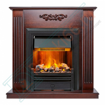 Каминокомплект Lumsden - Махагон коричневый антик с электроочагом Brookline Black