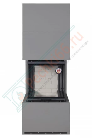 Камин Родос 900 графит, белый шамот (ЭкоКамин)