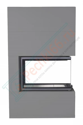 Камин Родос 900 графит, белый шамот (ЭкоКамин)