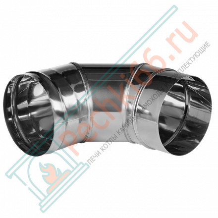Отвод 90° без изол (НЕРЖ-321/0,5) d-180 (Дымок-Lux)