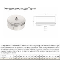 Кондесатоотвод Термо-Р (по наружному диаметру) (316-0.5) d-80/140 (ТиС Стандарт)