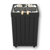 Электрическая паротермальная печь ФутуРус 2.0 на 12 кВт, метал, п/у в комплекте (Инжкомцентр ВВД) до 15 м3