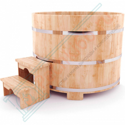 Купель кедровая круглая 180х180х100 (НКЗ)