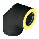 Отвод 90° V50R с изол (AISI-321/0,5-ОЦИНК-RAL/0,5) d-300/400 (Вулкан)