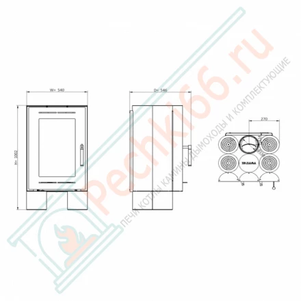 Печь-камин Tek Lumber (Solzaima)