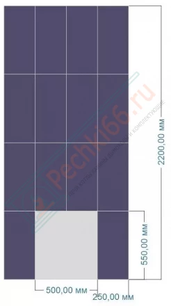 Облицовка стены "Амфиболит" 1000х2200 мм, фаска (Prometall)