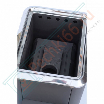 Чугунная банная печь Сибирь-20, конвекционная, с панорамной дверцей (НМК)