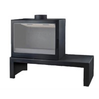 Чугунная печь-камин LCI 7 GF Table (Liseo Castiron) до 280 м3