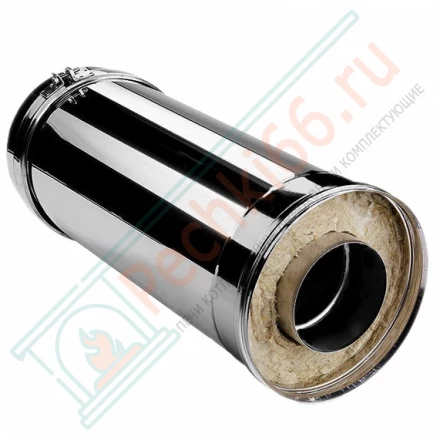 Сэндвич труба V50R с изол L=500 (AISI-321/0,5-AISI-304/0,5) d-130/230 (Вулкан)