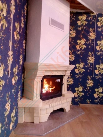 Чугунная топка INVICTA 700 Promo под ключ (монтаж 02.2016)