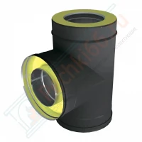 Тройник 90° V50R с изол (AISI-321/0,8-ОЦИНК-RAL/0,5) d-250/350 (Вулкан-Cerablanket)