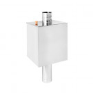 Бак нержавейка на трубе 80 л. d-115 прямоугольный AISI 439 (Россия)