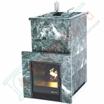 Печь для бани Геленджик в змеевике с открытым верхом (ИзиСтим)