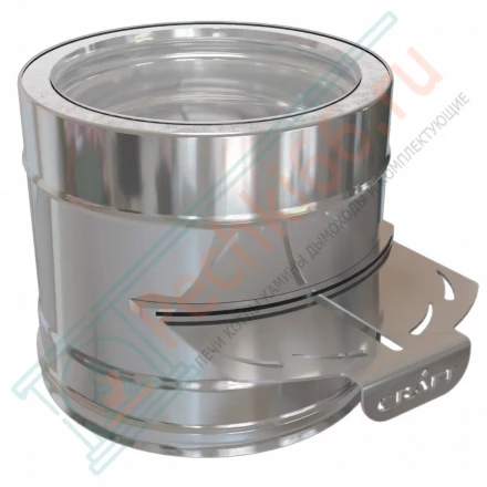 Cэндвич-шибер-задвижка L=170 (AISI-316L/0,8-AISI-304/0,5) d-120/220 (Craft-HF-50B)