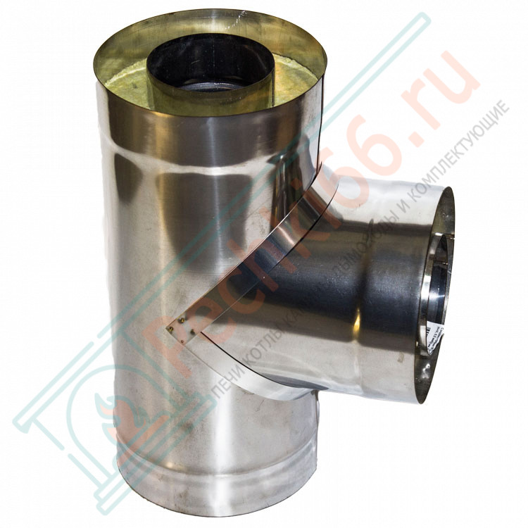 Сэндвич-тройник 90° (НЕРЖ-439/1,0-НЕРЖ-439/0,5) d-150/210 (УМК)