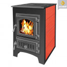 Печь-камин ПК-01-270, с плитой, красный (Везувий) до 150 м3 Печь-камин ПК-01-270, с плитой, красный (Везувий) до 150 м3