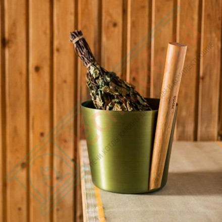 Бадья для сауны алюминиевая Rento, серый (Tammer-Tukku)