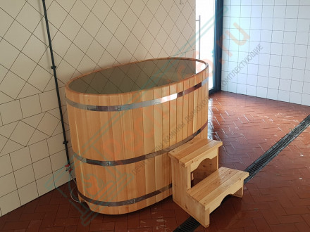 Купель кедровая овальная 78х100х120 (НКЗ)