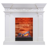 Каминокомплект Amalfi - Белый дуб с электрокамином Cassette 400 NH