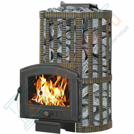 Чугунная печь для бани Ураган Ковка 28 224 (Везувий) до 30 м3
