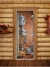 Стеклянная дверь для бани и сауны Престиж фотопечать А074 (DoorWood)