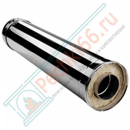 Сэндвич труба V50R с изол L=1000 (AISI-321/0,8-ОЦИНК-RAL/0,5) d-200/300 (Вулкан)