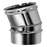 Отвод одностенный 15° (AISI-304/0,5мм) d-120 (Вулкан) Отвод одностенный 15° (AISI-304/0,5мм) d-120 (Вулкан)