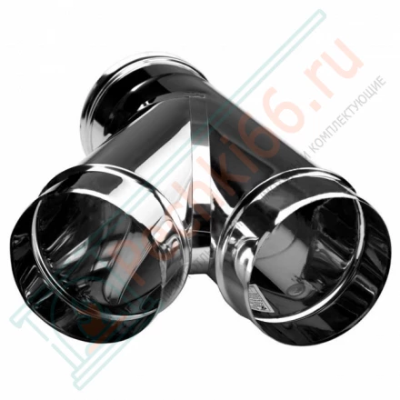 Тройник одностенный 45° (AISI-304/0,5мм) d-120 (Вулкан)