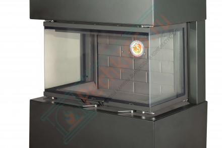 Камин Родос 800 слоновая кость белый шамот (ЭкоКамин)