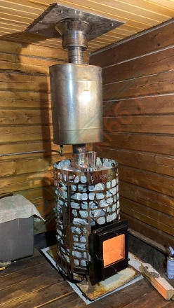 Печь для бани Эверест "Steam Master" 24 INOX (320М) б/в (монтаж 02.2023)