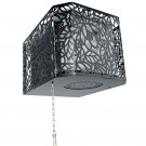 Обливное устройство для бани Каскад 60 л, хохлома черный (Изистим)