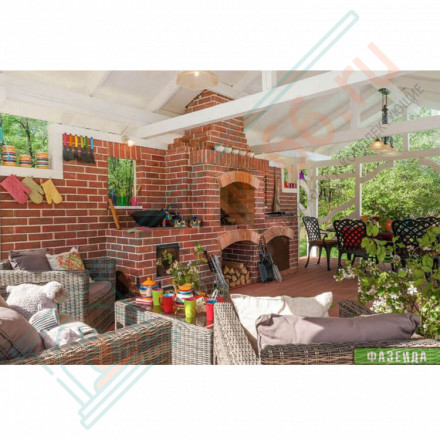 Плитка прямая Шамот макси (0.8 м2 в коробке) (Терракот)