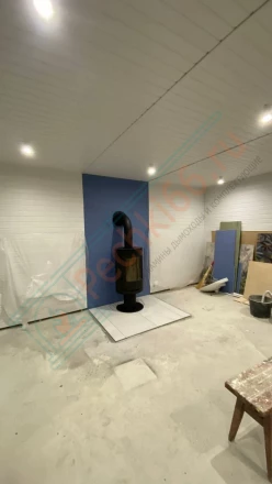 Печь камин Астов R1 на ноге под ключ (монтаж 11.2024)