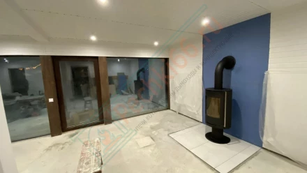 Печь камин Астов R1 на ноге под ключ (монтаж 11.2024)