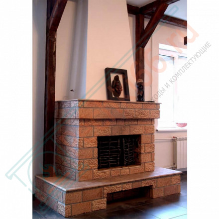 Плитка прямая Шамот мини (0.96 м2 в коробке) (Терракот)