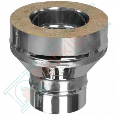 Переход конус моно-термо V50R (AISI-321/0,8-AISI-304/0,5) d-130/230 (Вулкан-Cerablanket)