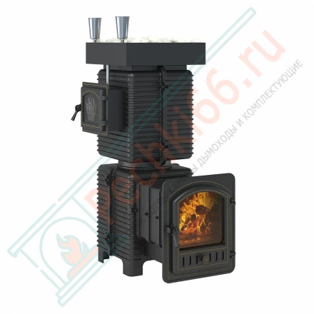 Печь для бани по-серому Эверест "Легкий пар Профи" под обкладку (Everest)