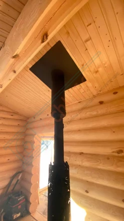 Печь-камин Plamen Tara под ключ (монтаж 07.2020)