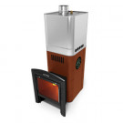 Печь для бани Бирюса 2013 Inox Витра ЗК терракота (T.M.F) до 18 м3